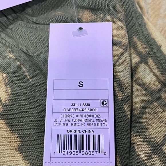NWT Wild Fable 2 Piece Olive Green Tie Dye Oversize Sweatshirt & Jogger Pants S - Picture 9 of 10
